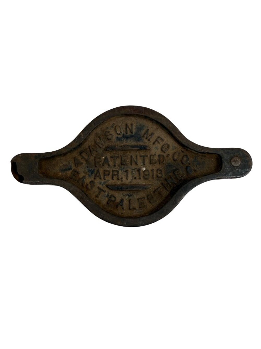 Adamson Mfg Tire/Tube Vulcanizer Cast Iron Tool East Palestine OH Patent 1913